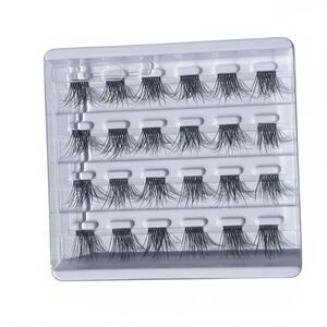 3D Effect 12 mm False Individual Eyelashes Clusters Set